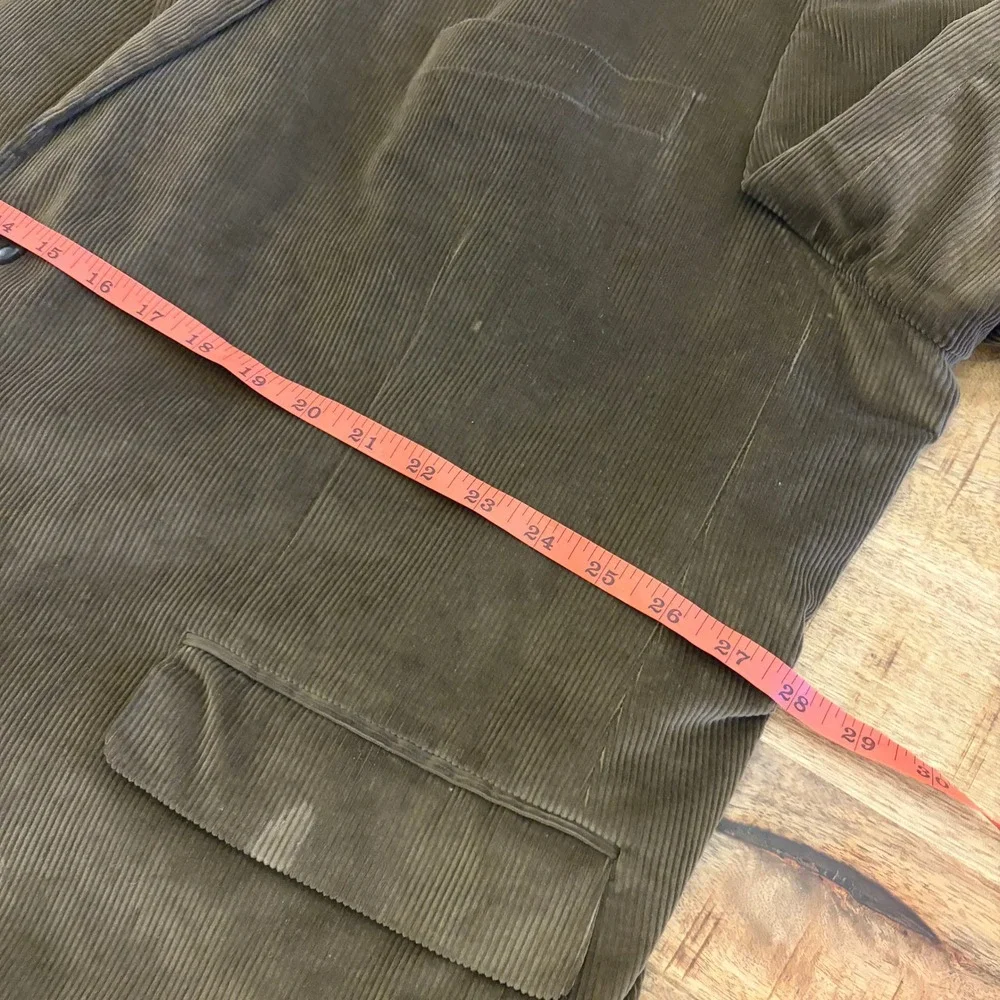 Saddlebred Mens Brown Corduroy Blazer 56R Sports Coat Jacket Cotton Academia